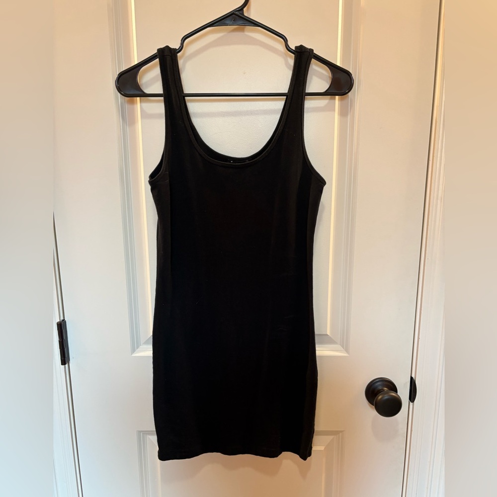 Black bodycon mini dress